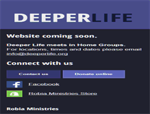 Tablet Screenshot of deeperlife.org